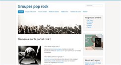 Desktop Screenshot of groupe-pop-rock.fr