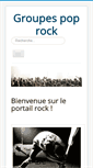 Mobile Screenshot of groupe-pop-rock.fr