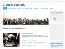 Tablet Screenshot of groupe-pop-rock.fr